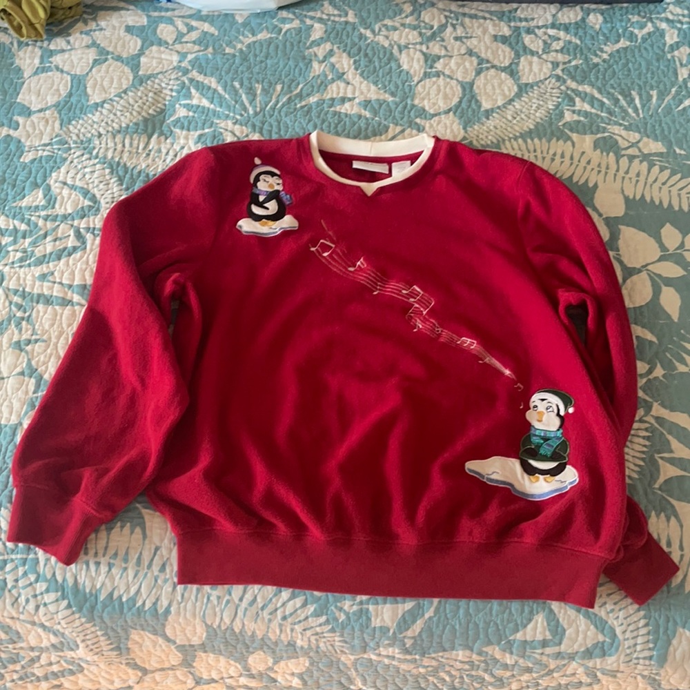 Alfred Dunner red sweater Sz M